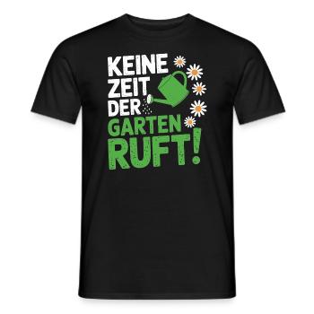 No Time The Garden Calls Weed Plucking Gardener - Men's T-Shirt - black - Front - AI Model Male 178 light (178cm)