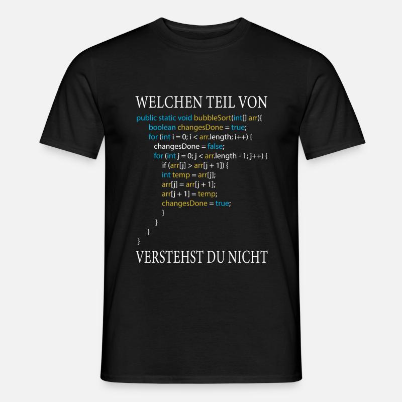 Informaticien drôle disant programmeur - T-shirt homme - noir