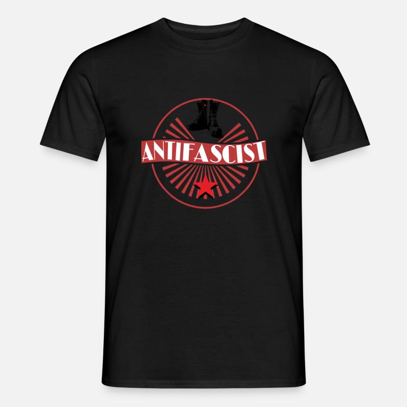 antifa - T-shirt uomo - nero
