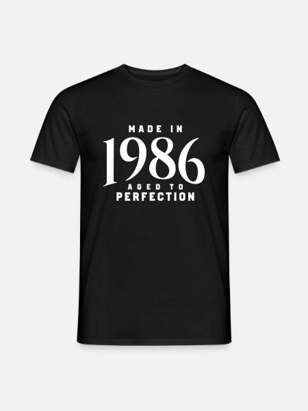 HECHO EN 1986 - Mænd T-shirt - sort