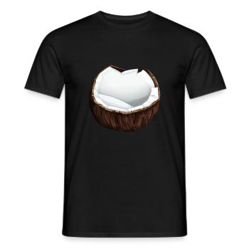 Coconut Coconut Coconut Fruit - Men's T-Shirt - black - Front - AI Model Male 178 light (178cm)