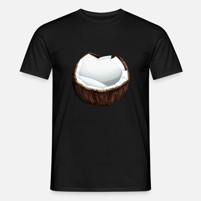 Noix de coco noix de coco fruits de noix de coco - T-shirt homme - noir
