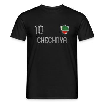 Tschetschenien Fußball Mannschaft - Männer T-Shirt - Schwarz - Vorne - AI Model Male 178 light (178cm)