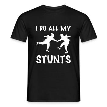 Patinage sur glace Patinage sur glace Patinage sur glace - T-shirt homme - noir - Devant - AI Model Male 178 light (178cm)