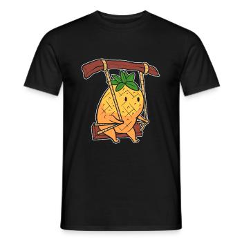Ananas - Männer T-Shirt - Schwarz - Vorne - AI Model Male 178 light (178cm)