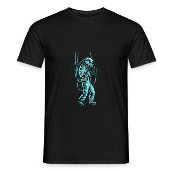 Diver - Men's T-Shirt - black - Front - AI Model Male 178 light (178cm)