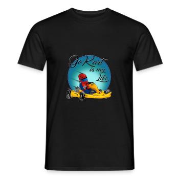 Faire du kart - T-shirt homme - noir - Devant - AI Model Male 178 light (178cm)