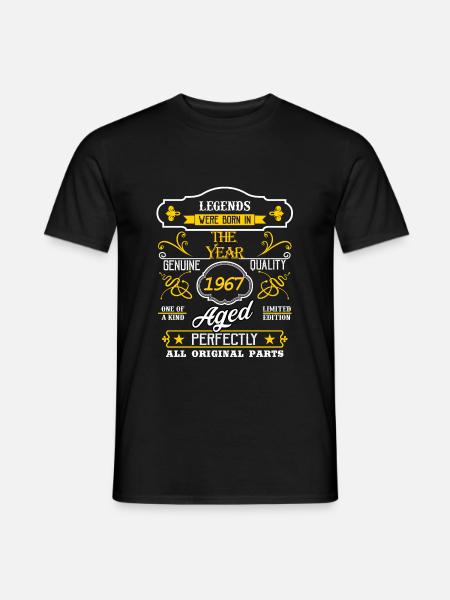 Légende de l'année 1967 - T-shirt homme - noir