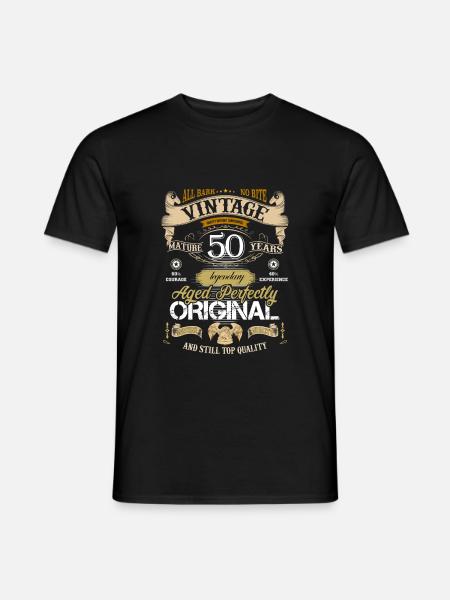 50. Geburtstag - Mænd T-shirt - sort