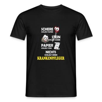 Krankenpfleger - Männer T-Shirt - Schwarz - Vorne - AI Model Male 178 light (178cm)