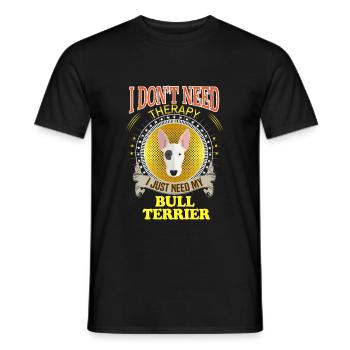 Bull Terrier - T-shirt homme - noir - Devant - AI Model Male 178 light (178cm)