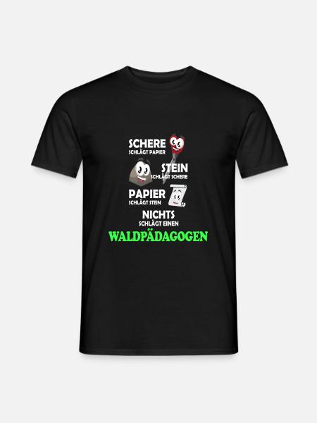 Waldpädagogik Erlebnispädagoge - Männer T-Shirt - Schwarz