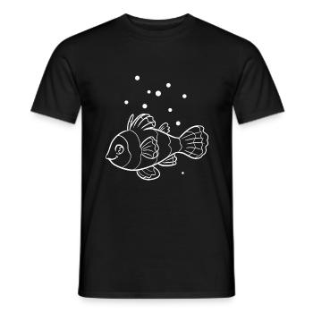Fisch Aquarium Meerestier Naturschutz - Männer T-Shirt - Schwarz - Vorne - AI Model Male 178 light (178cm)