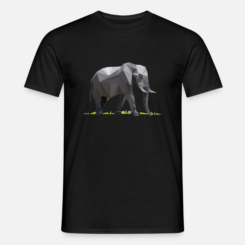 elefant_06201401 - Männer T-Shirt - Schwarz