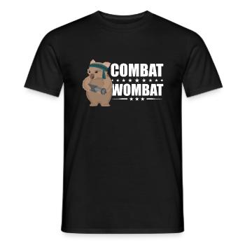 Lustiges Australischer Wombat Spruch - Männer T-Shirt - Schwarz - Vorne - AI Model Male 178 light (178cm)