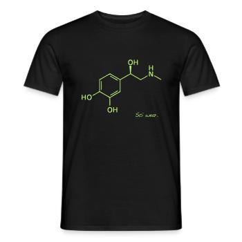 Adrenalin Kick - Männer T-Shirt - Schwarz - Vorne - AI Model Male 178 light (178cm)