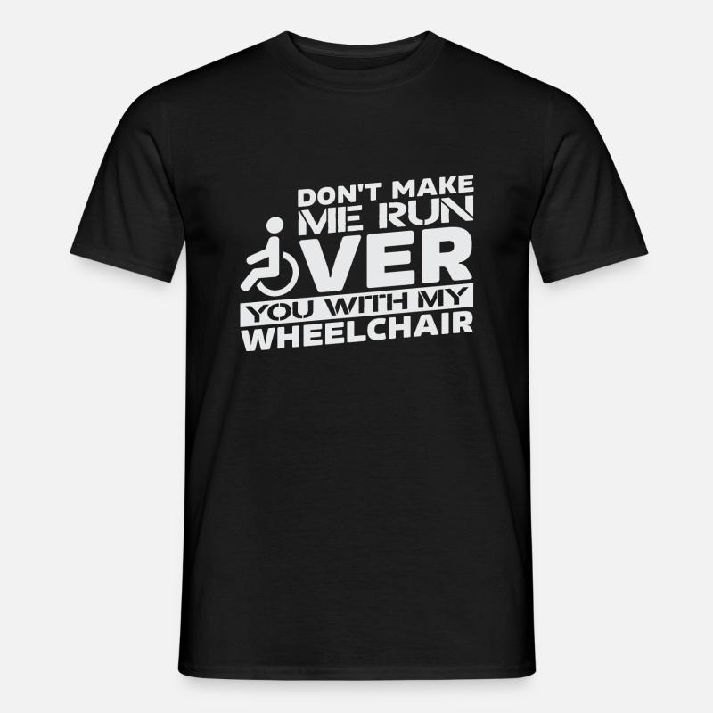 Fauteuil roulant Fauteuil roulant Rolli - T-shirt homme - noir