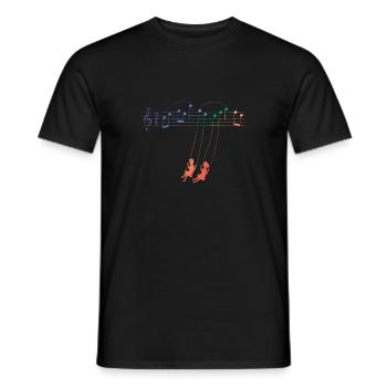 Music Swing - T-shirt homme - noir - Devant - AI Model Male 178 light (178cm)