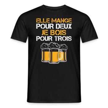 Nouveau Papa Parents Humour Bière Nouvelle annonce - T-shirt homme - noir - Devant - AI Model Male 178 light (178cm)