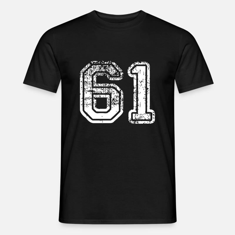 61 - Männer T-Shirt - Schwarz