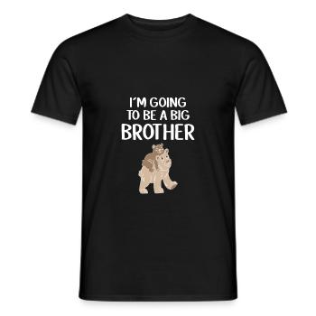 Chemise cadeau grand frère - T-shirt homme - noir - Devant - AI Model Male 178 light (178cm)