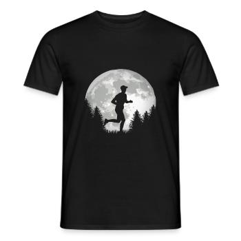 Running Runner Shirt For Runners - Männer T-Shirt - Schwarz - Vorne - AI Model Male 178 light (178cm)