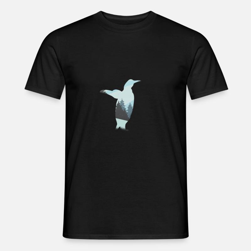 Penguin penguins south pole - Men's T-Shirt - black