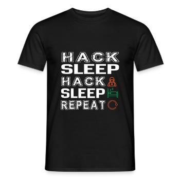Hacker Hacking Programming Computer - Männer T-Shirt - Schwarz - Vorne - AI Model Male 178 light (178cm)