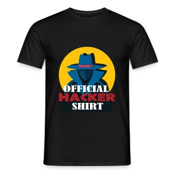 Hacking Hacker Phishing - Männer T-Shirt - Schwarz - Vorne - AI Model Male 178 light (178cm)