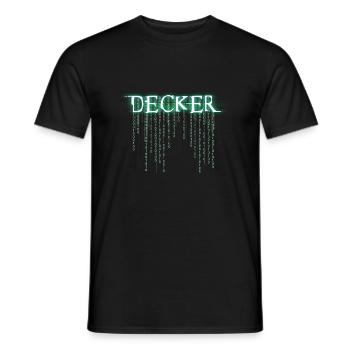 Pen and paper decker - Männer T-Shirt - Schwarz - Vorne - AI Model Male 178 light (178cm)