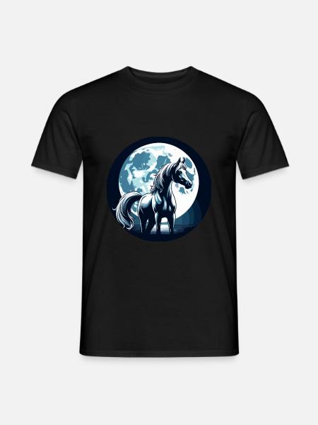 Arabische Pferdekunst - Männer T-Shirt - Schwarz