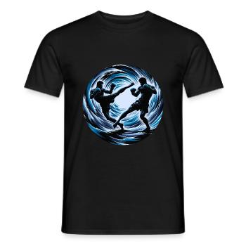 Combattants de Muay Thaï - T-shirt homme - noir - Devant - AI Model Male 178 light (178cm)