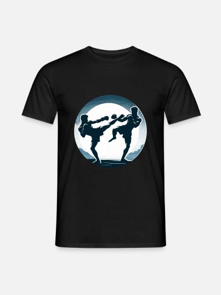 Muay Thai Kampf - Männer T-Shirt - Schwarz
