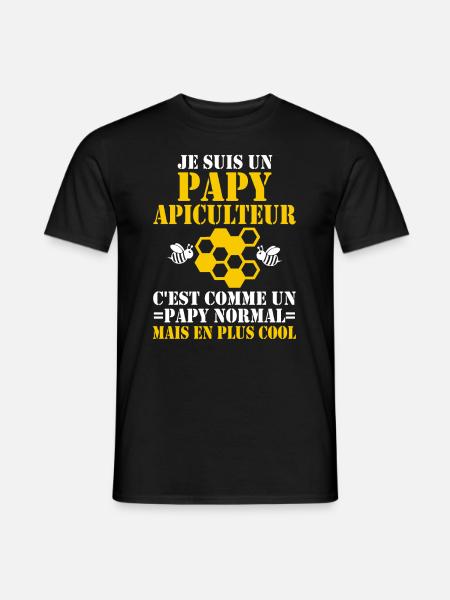 Je suis un Papy Apiculteur - T-shirt homme - noir