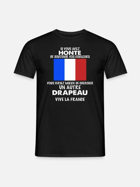 Vive La France - T-shirt homme - noir