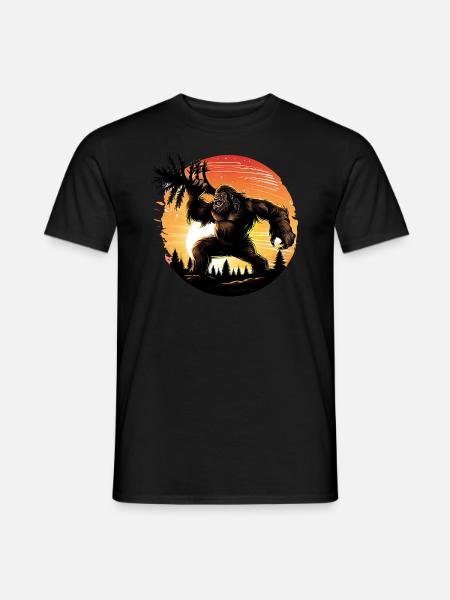 Angry Bigfoot - Men's T-Shirt - black