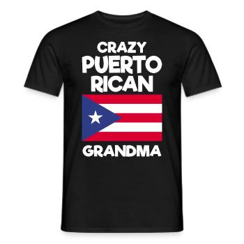Puerto Rico | Puerto Ricaner Flagge Geschenkideen - Männer T-Shirt - Schwarz - Vorne - AI Model Male 178 light (178cm)