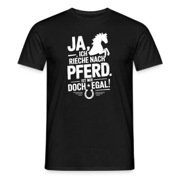 Reiten Reiterin Pferde Jungen Pferdeliebhaber - Männer T-Shirt - Schwarz - Vorne - AI Model Male 178 light (178cm)