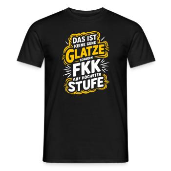 Haarausfall Glatze Frisur, Lustiges Glatzenträger - Männer T-Shirt - Schwarz - Vorne - AI Model Male 178 light (178cm)