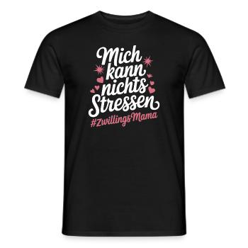 Zwillingsmama Mama von Zwillingen Zwillings Mutter - Männer T-Shirt - Schwarz - Vorne - AI Model Male 178 light (178cm)