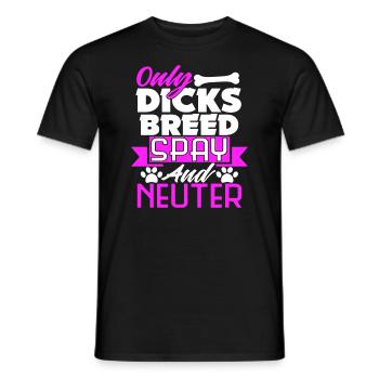 Rescue Dog - Men's T-Shirt - black - Front - AI Model Male 178 light (178cm)
