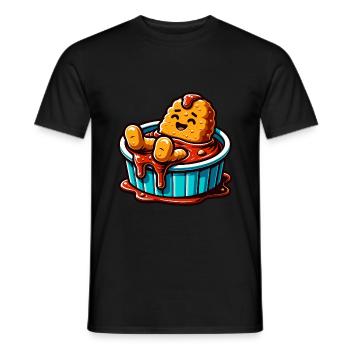 Fried Chicken Chicken Wings Chicken Gift - Men's T-Shirt - black - Front - AI Model Male 178 light (178cm)