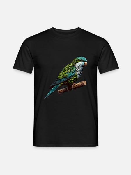 Quaker Parrot Monk Parakeet - Men's T-Shirt - black