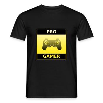 Zocker Design pour joueurs professionnels - T-shirt homme - noir - Devant - AI Model Male 178 light (178cm)