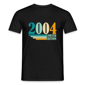 limited edition 2004 18 Geburtstag - Männer T-Shirt - Schwarz - Vorne - AI Model Male 178 light (178cm)