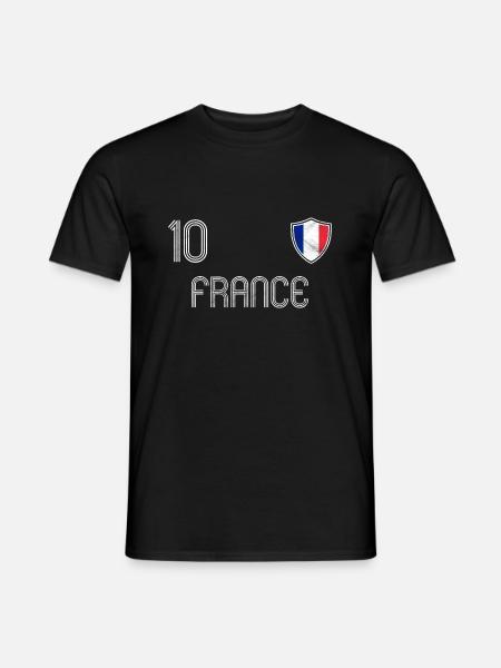 Frankreich Fußball Mannschaft - Männer T-Shirt - Schwarz