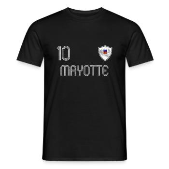 Mayotte Football Team - Men's T-Shirt - black - Front - AI Model Male 178 light (178cm)