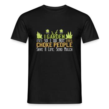 Gardening Gardening Gardening Gardening Gardening Gardeners - Men's T-Shirt - black - Front - AI Model Male 178 light (178cm)