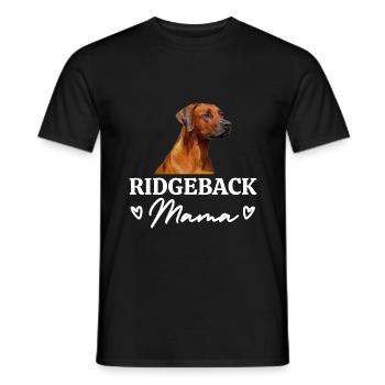 Rhodesian Ridgeback Mama - Men's T-Shirt - black - Front - AI Model Male 178 light (178cm)