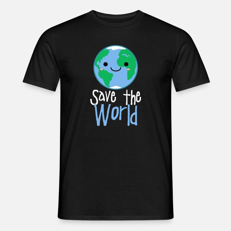 Umweltschutz - Männer T-Shirt - Schwarz